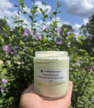 Load image into Gallery viewer, Lemongrass x Lavender Whipped Body Butter- 8oz
